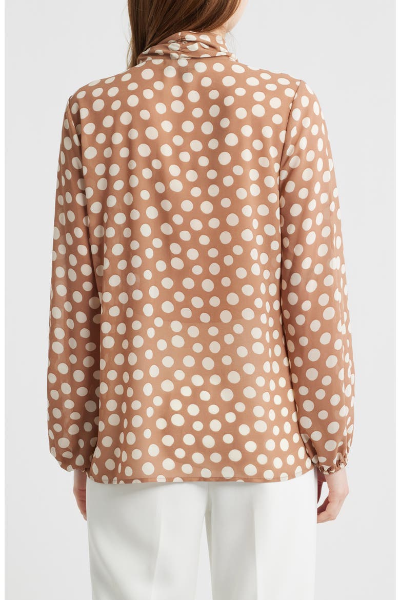 Bow Neck Top, Alternate, color, SAND IVORY