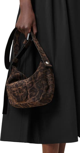 Madea Leopard Suede Shoulder Bag