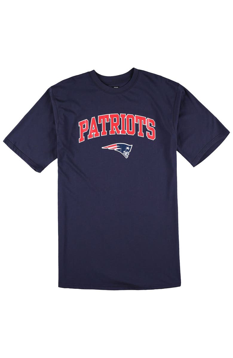 CONCEPTS SPORT Men's Concepts Sport Navy/Heather Gray New England Patriots Big & Tall T-Shirt & Pajama Pants Sleep Set, Alternate, color, Navy