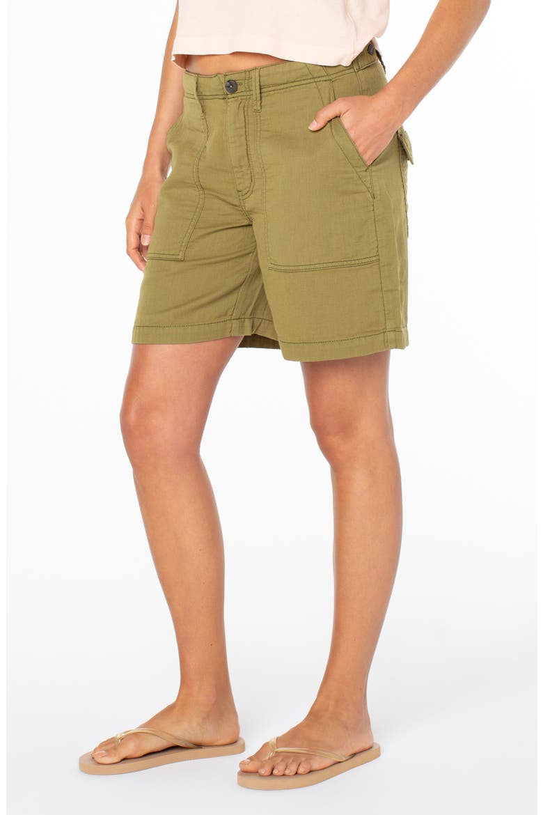 Hawaii Harbor Cotton Shorts, Alternate, color, AVOCADO
