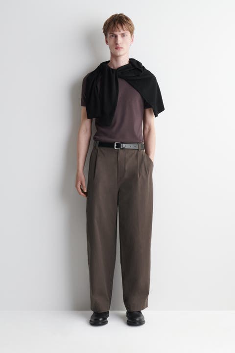 Cotton Relaxed-fit Barrel-leg Utility Pants