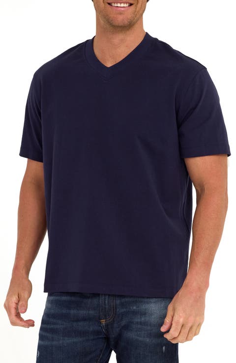 Roger Relaxed Fit V-Neck Cotton Jersey T-Shirt