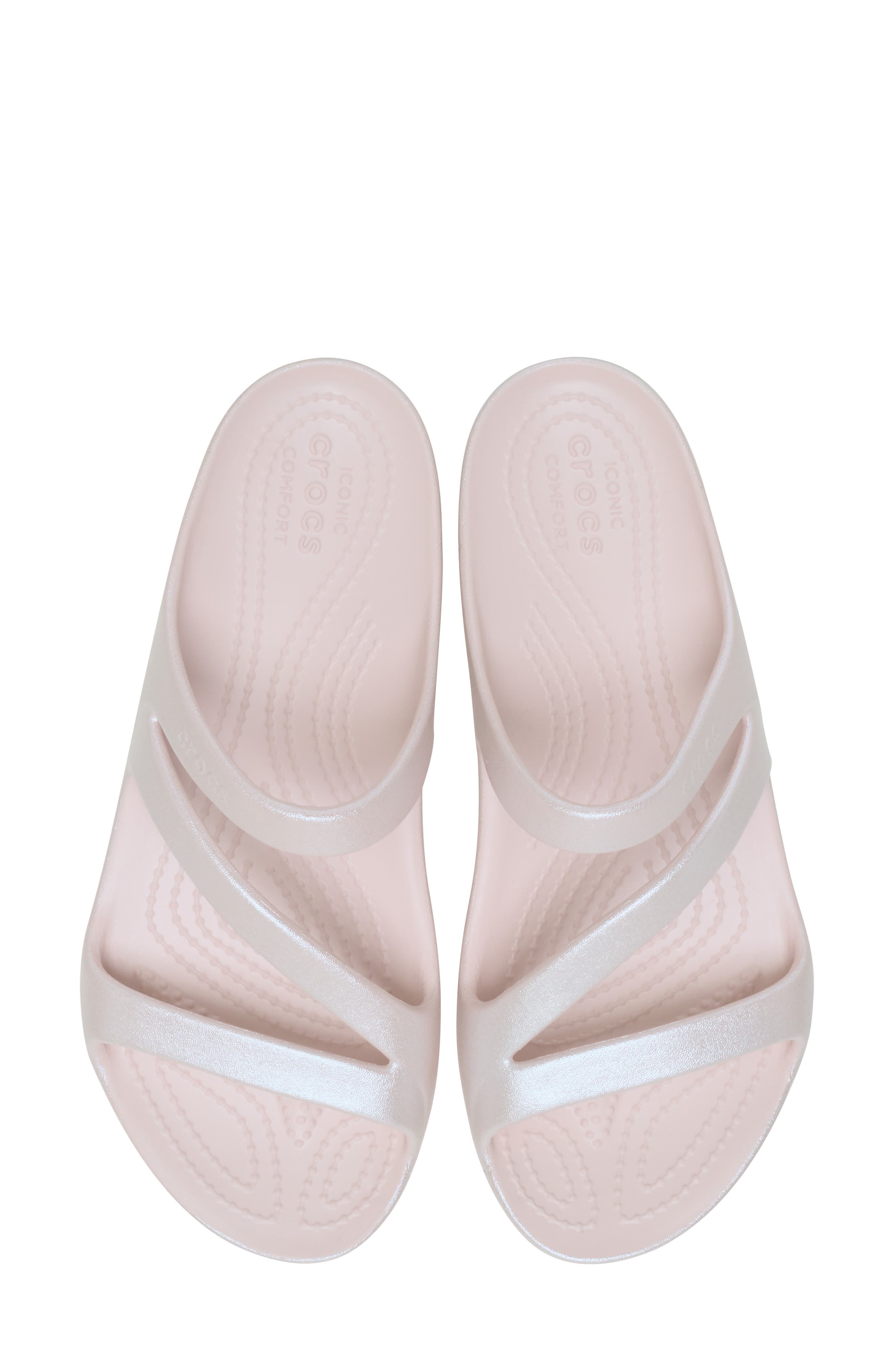 CROCS Kadee II Shimmer Slide Sandal, Alternate, color, Quartz