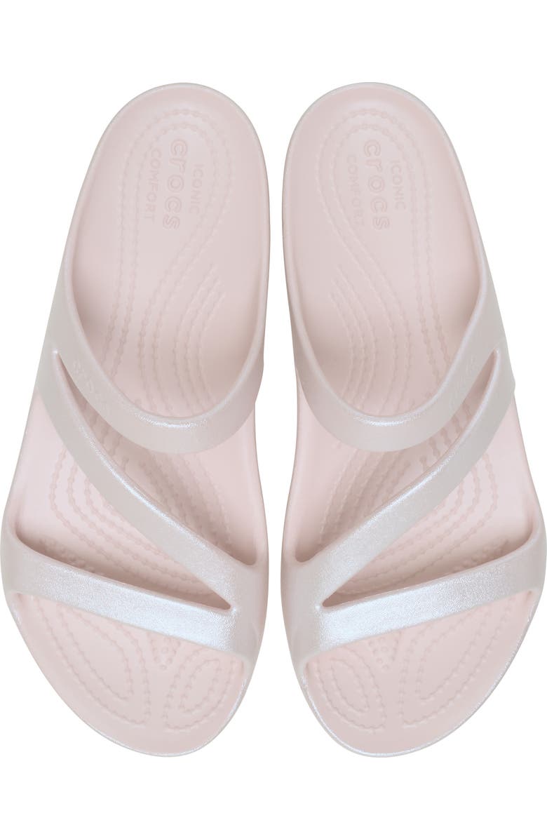 CROCS Kadee II Shimmer Slide Sandal, Alternate, color, Quartz