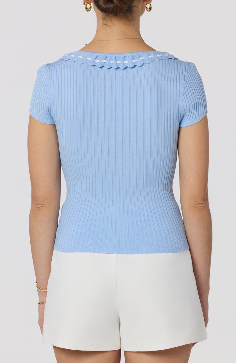 ASTR the Label Lina Scoop Neck Knit Top, Alternate, color, Blue