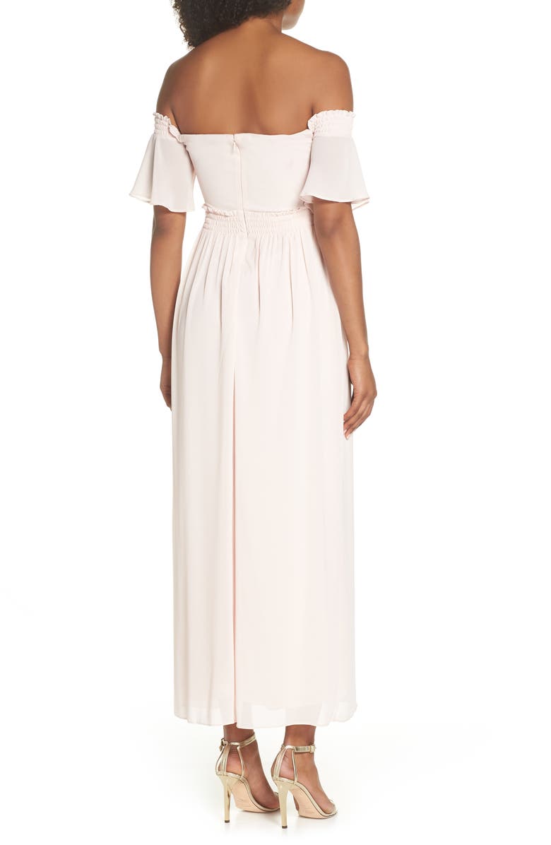 TFNC Freida Off the Shoulder Maxi Dress, Alternate, color,