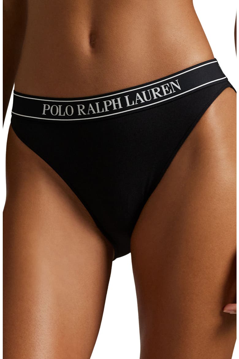 Logo Band Assorted 3-Pack High Waist Bikinis, Alternate, color, WHITE CLOUD/ ONYX/ NAVY