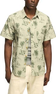 Lucky Brand San Gabriel Floral Short Sleeve Shirt