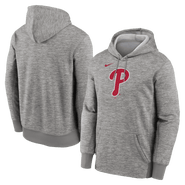 Nike Men's Nike Heather Gray Philadelphia Phillies Primary Logo Therma Hoodie