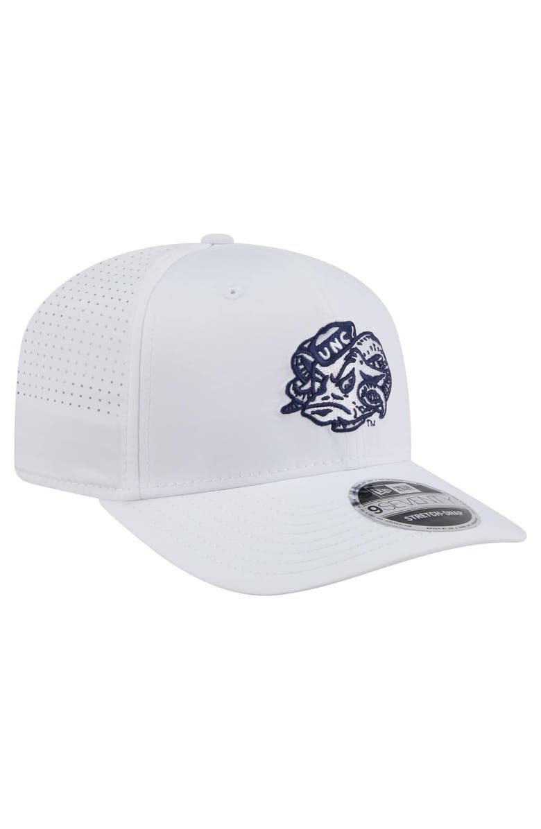 New Era Men's New Era White North Carolina Tar Heels Perform Vault 9SEVENTY Stretch-Snap Hat, Alternate, color, 