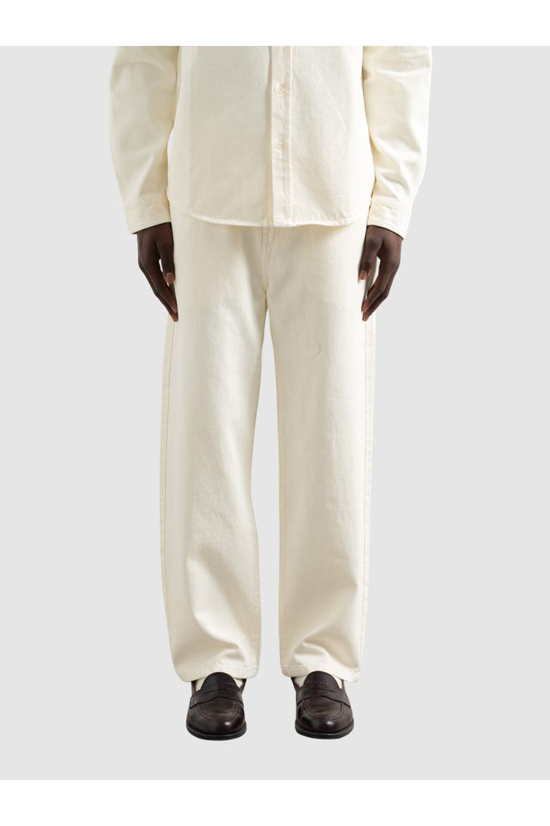 Light Wash Relaxed Fit Jeans, Main, color, Plain Off White