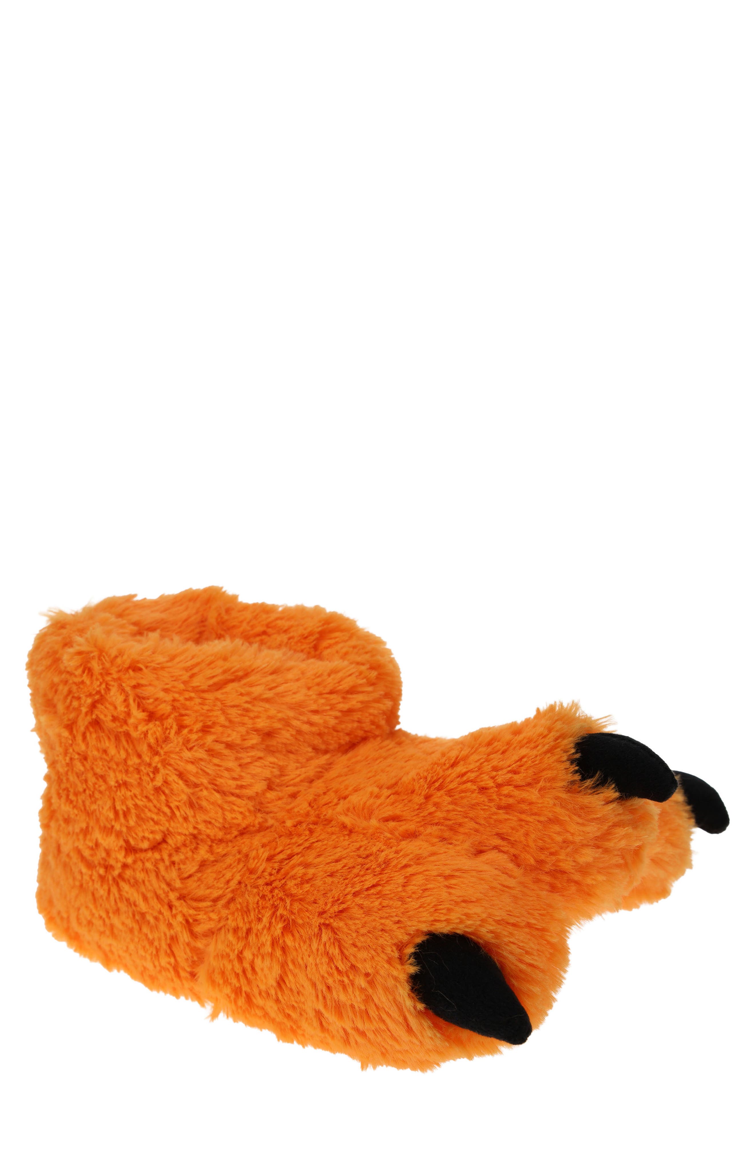 SG Footwear Plush Duck Foot Slipper, Main, color, Orange