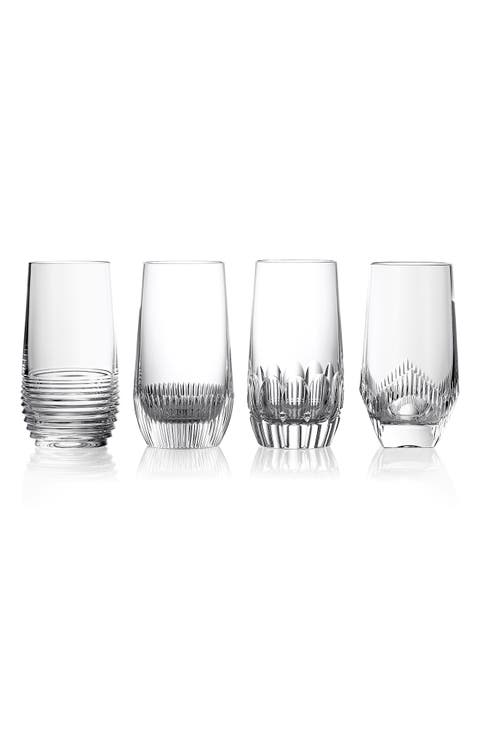 Mixology Mixed Set of 4 Highball Glasses