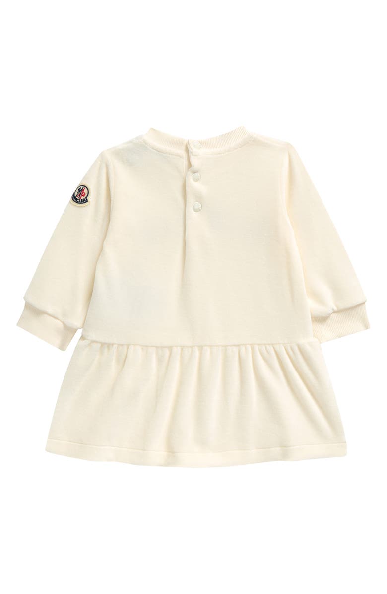 Moncler Kids' Logo Embroidered Chenille Dress, Alternate, color, 