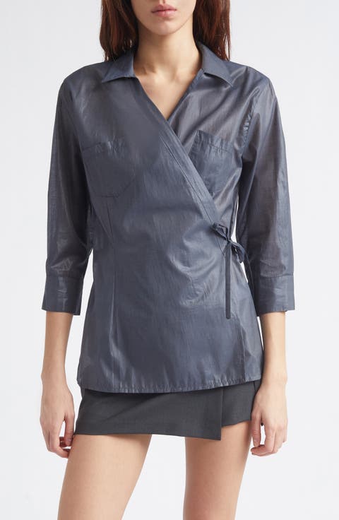 Ricer Organic Cotton Blend Wrap Shirt