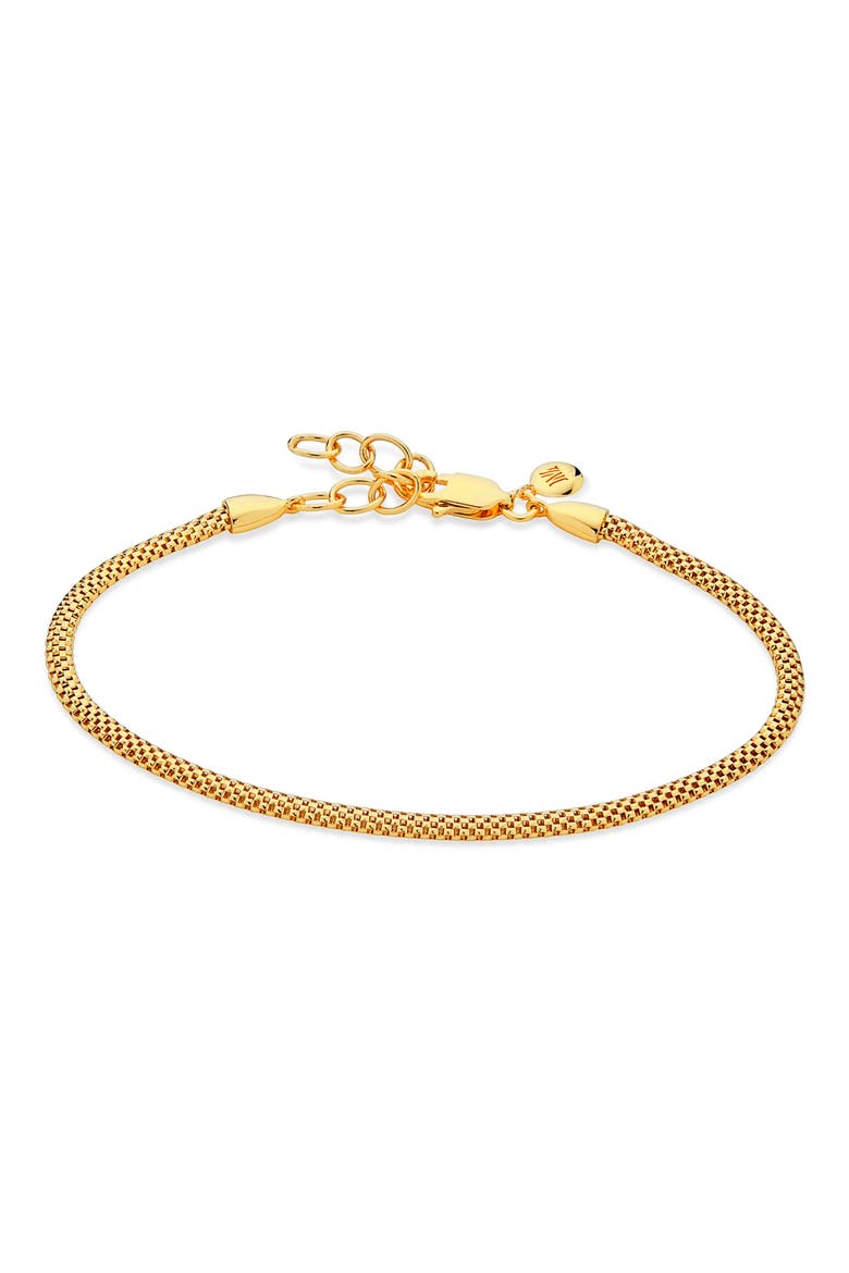 Heirloom Woven Fine Chain Bracelet, Main, color, YELLOW GOLD