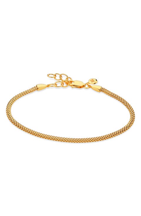 Heirloom Woven Fine Chain Bracelet