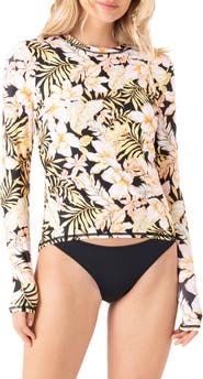 Roxy Tropical Sea Skippin Long Sleeve Rashguard