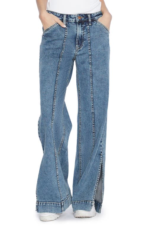 Wash Lab Denim Relaxed Straight Leg Jeans in Jack Blue 