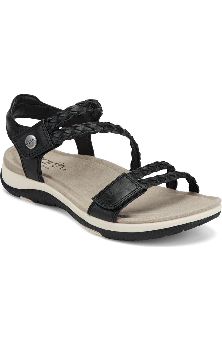 Earth<sup>®</sup> Stellon Ankle Strap Sandal, Main, color, Black