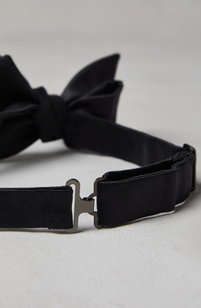 Brunello Cucinelli Cotton and silk satin bow tie, Alternate, color, 