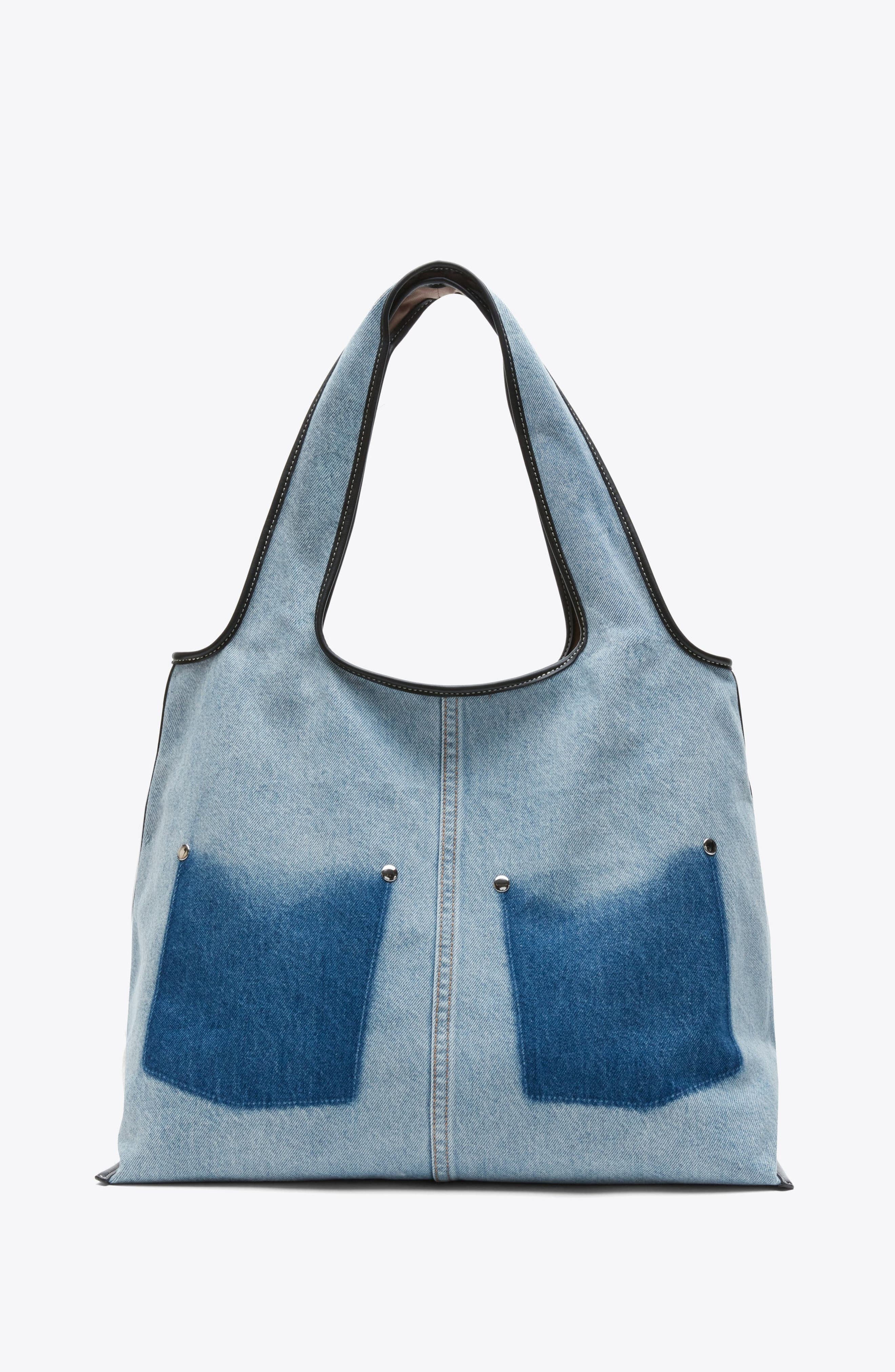 3.1 Phillip Lim Ghost Patch Market Tote Bag, Alternate, color, Light Denim