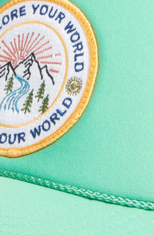 Friday Feelin Explore Your World Trucker Hat In Green