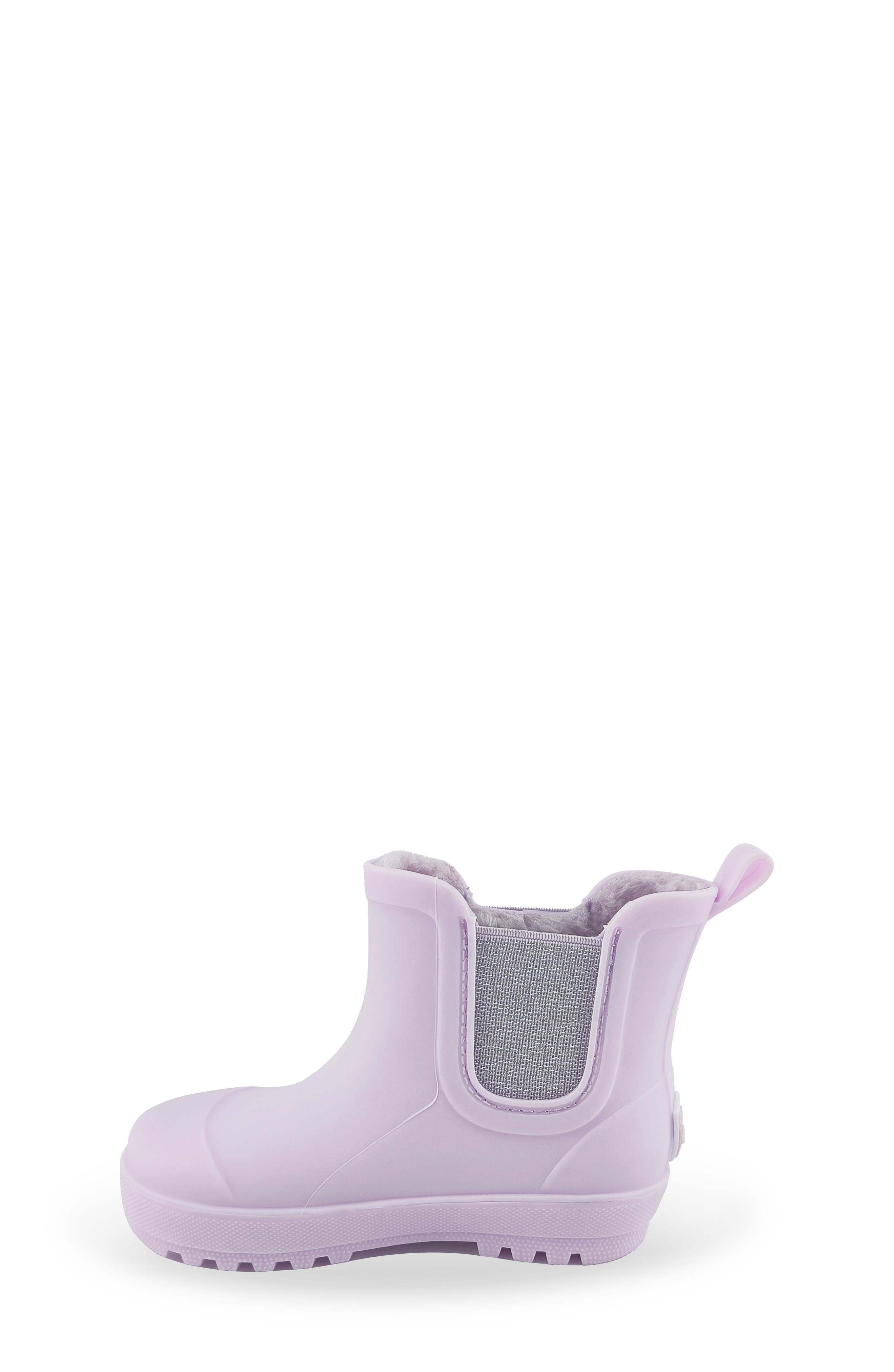 BEARPAW Kids' Shortie Rain Boot with Faux Fur Lining, Alternate, color, Purple
