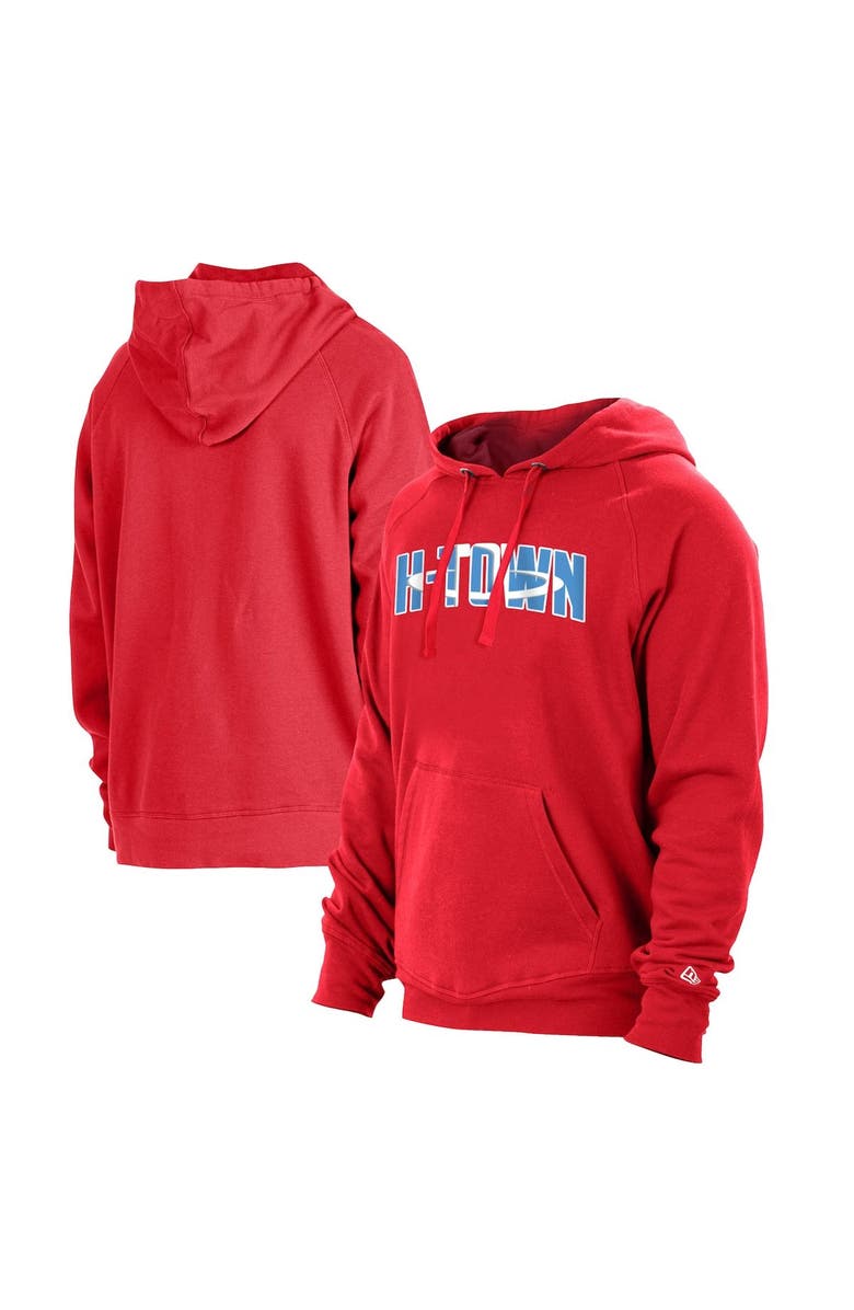 New Era Men's New Era Red Houston Rockets 2020/21 City Edition Pullover Hoodie, Main, color,