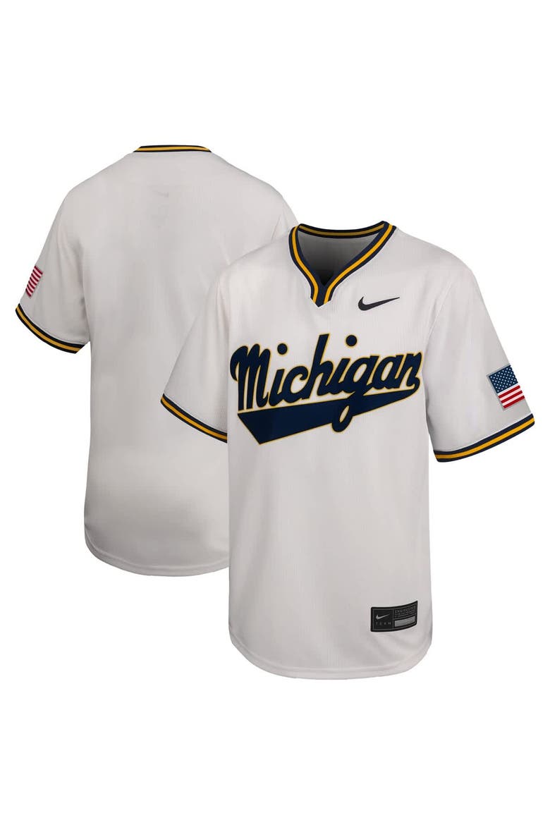 Youth Nike White Michigan Wolverines Limited Baseball Jersey, Alternate, color, White