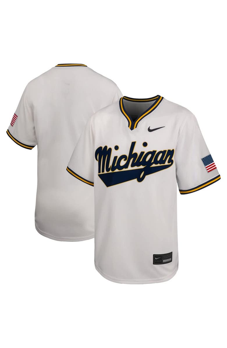 Nike Youth Nike White Michigan Wolverines Limited Baseball Jersey, Alternate, color, White