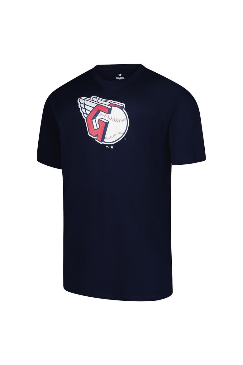 Men's Profile Navy Cleveland Guardians Big & Tall Primary Logo T-Shirt, Alternate, color, Navy