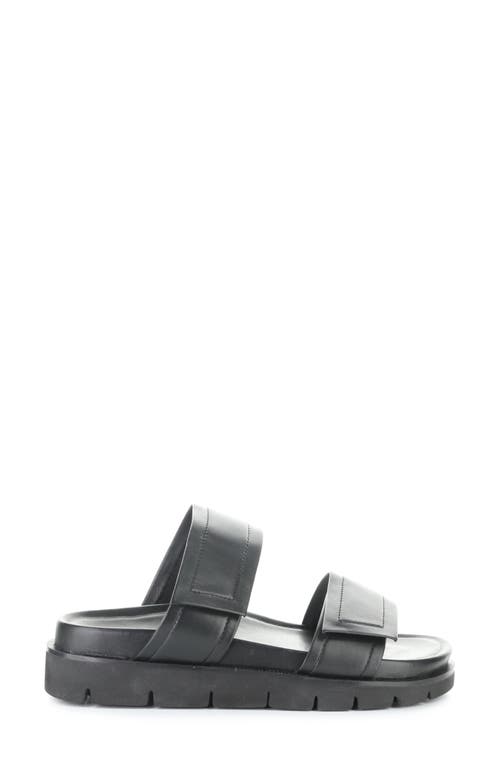 Bos. & Co. Starla Platform Slide Sandal In Black