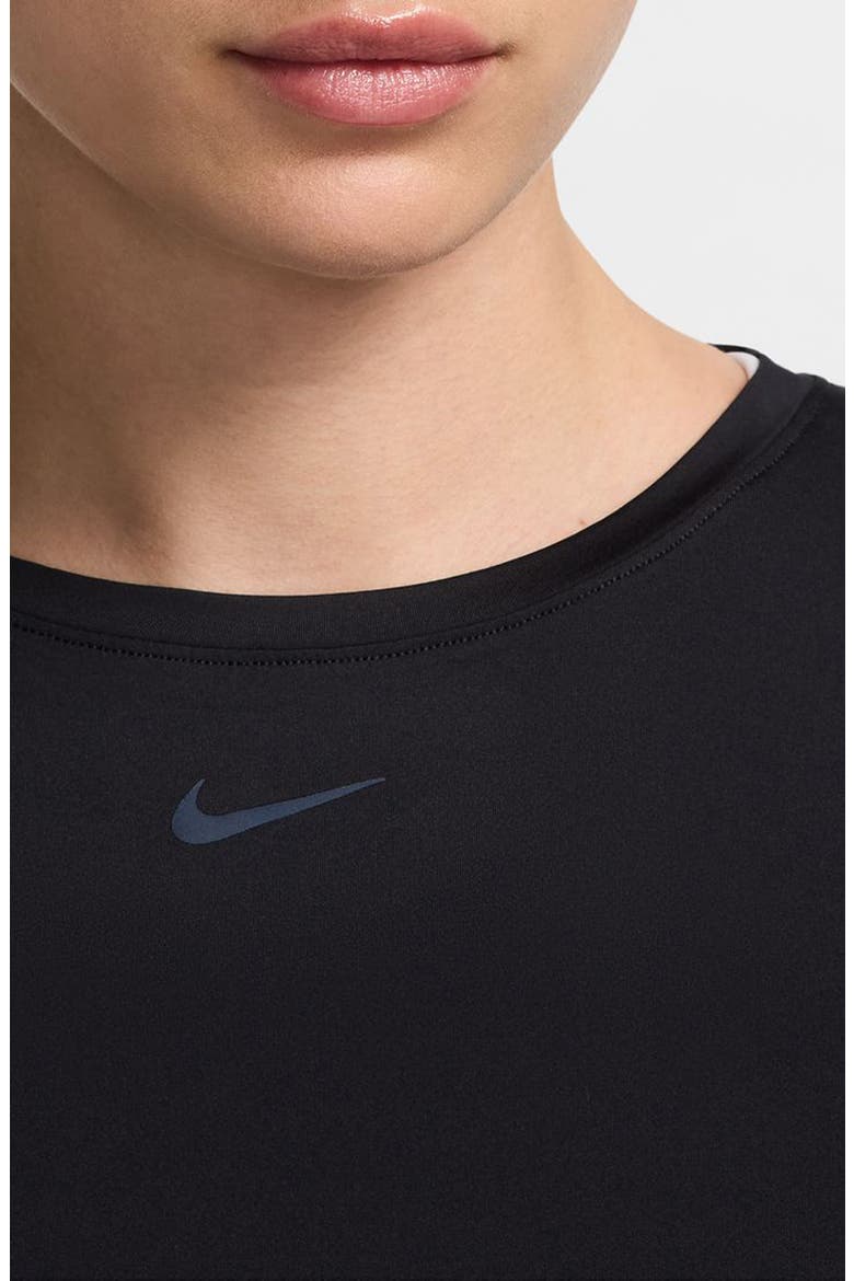 One Classic Dri-FIT Twist Front Top, Alternate, color, 010 010 BLACK/BLACK