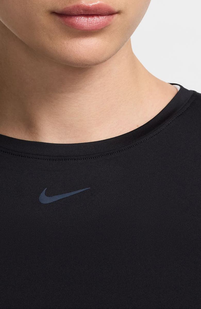 Nike One Classic Dri-FIT Twist Front Top, Alternate, color, 010 010 Black/Black