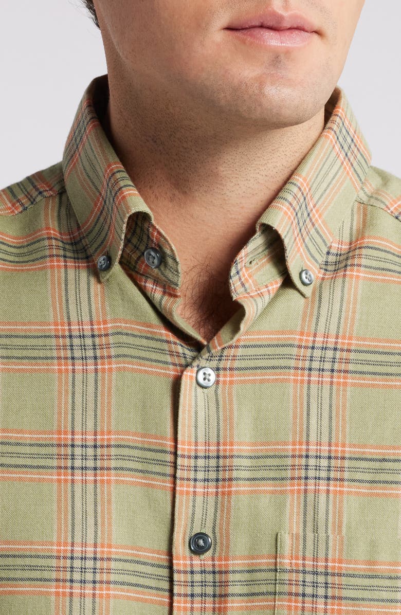 Scott Barber Bold Plaid Lightweight Flannel Button-Down Shirt, Alternate, color, 