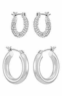 Vince Camuto Set of 2 Assorted Hoop Earrings