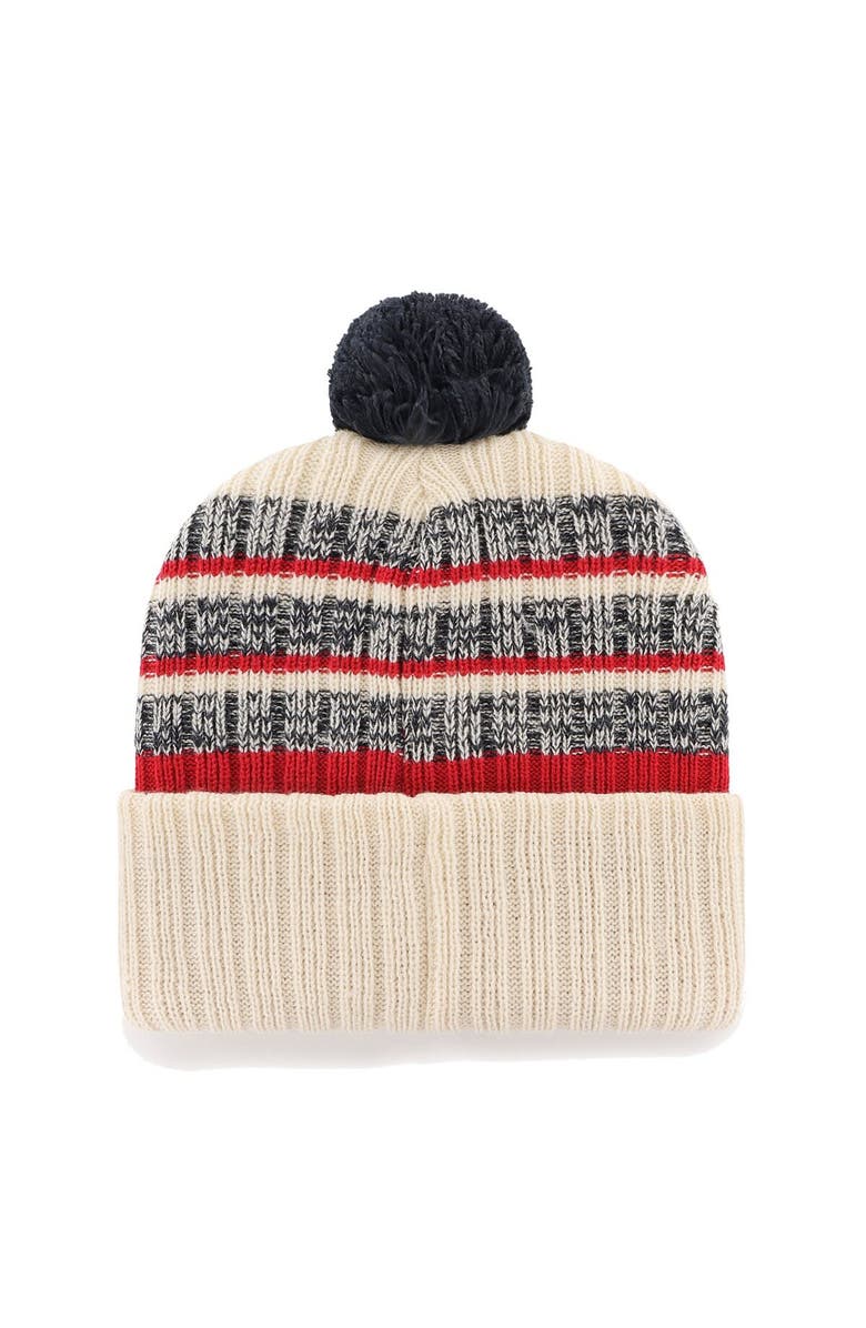 '47 Men's '47 Natural Boston Red Sox Tavern Cuffed Knit Hat with Pom, Alternate, color, Natural
