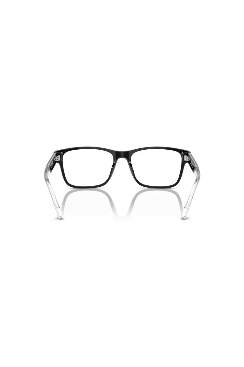53mm Rectangle optical glasses, Alternate, color, Black