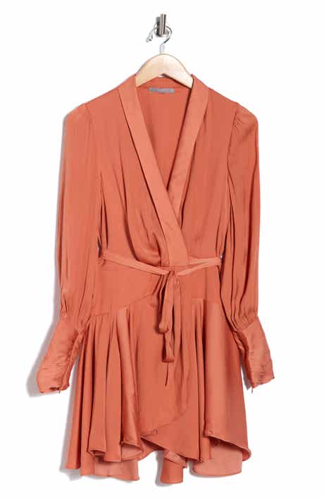 Tart Glenna Long Sleeve Faux Wrap Minidress