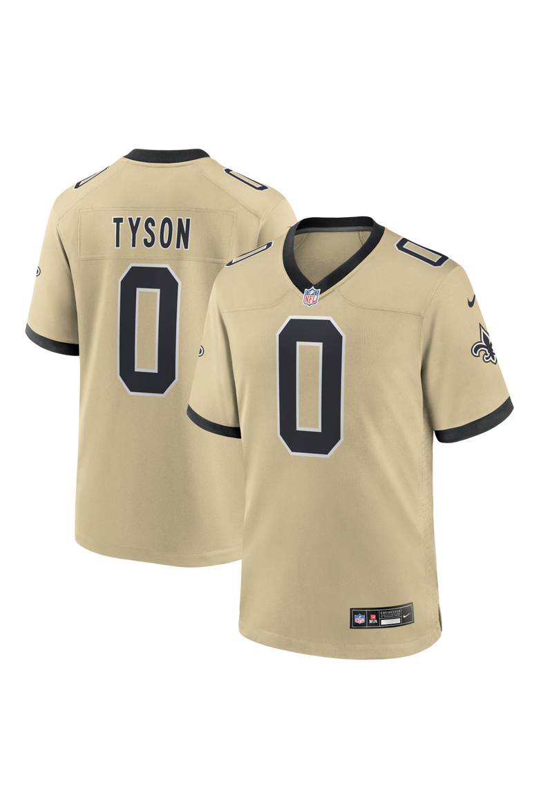 Men's Nike Jordyn Tyson Gold New Orleans Saints 2026 NFL Draft First Round Pick No. 8 Alternate Game Jersey, Main, color, Gold