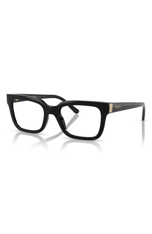 Vogue 50mm Pillow Optical Glasses In Black