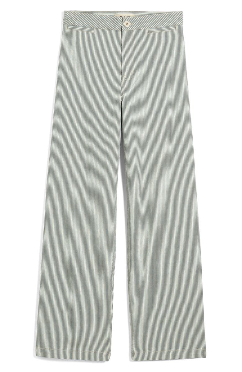 Madewell The Emmett Stripe Crop Wide Leg Pants, Alternate, color, 