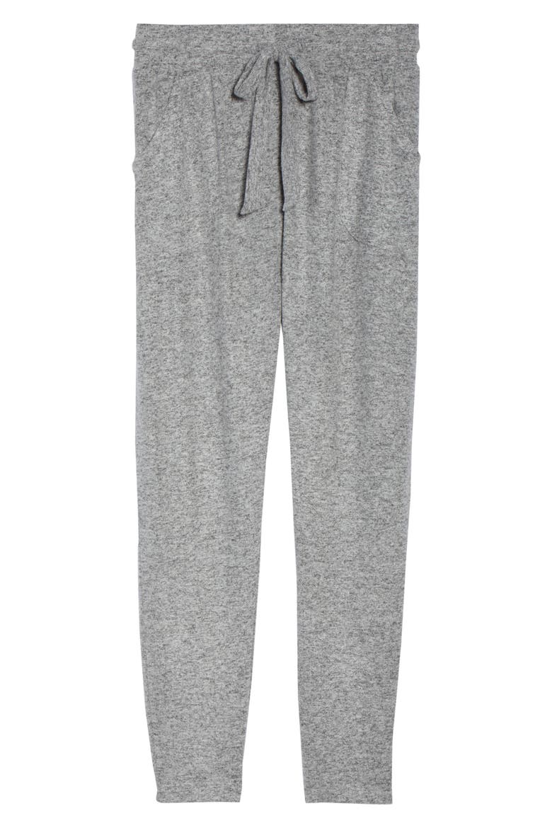Brushed Hacci Lounge Jogger Pants, Alternate, color, GREY FLANNEL MARL