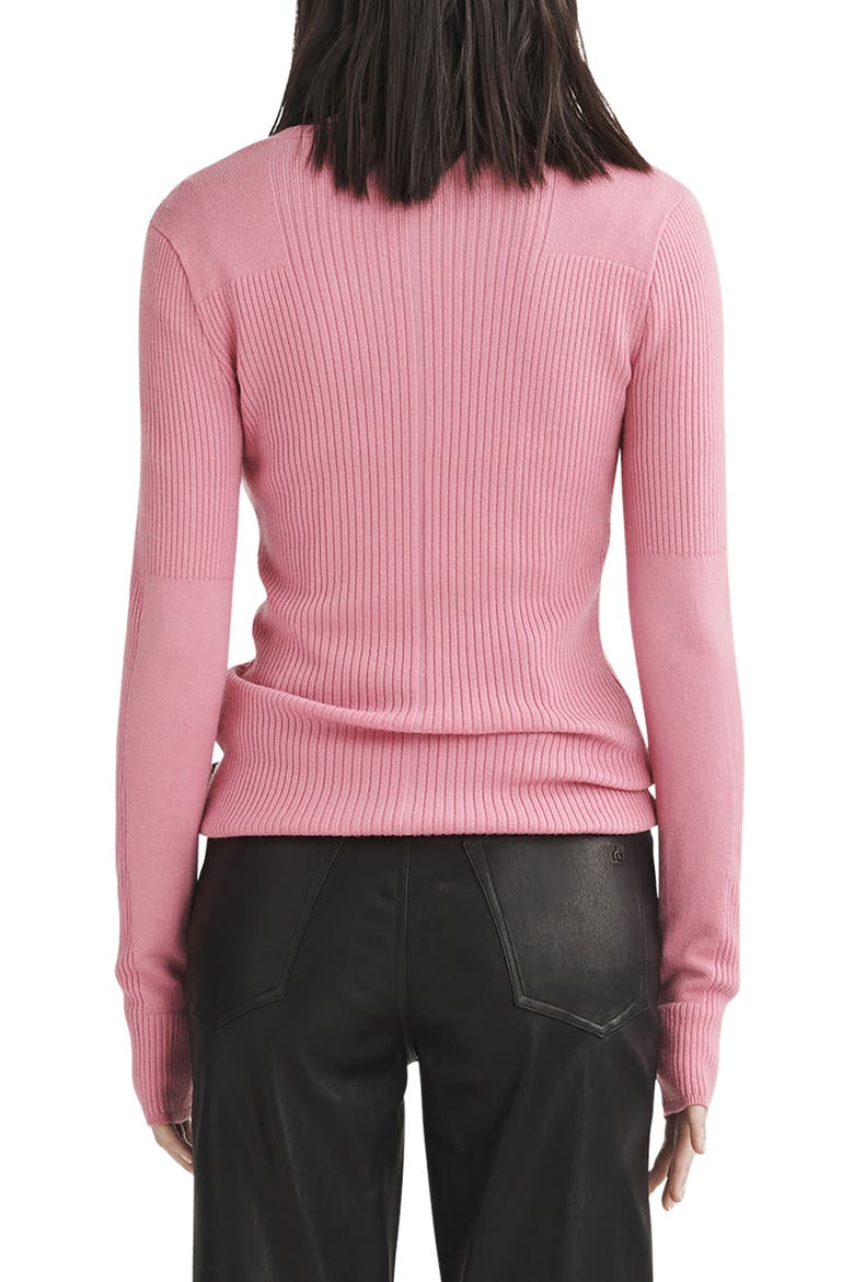 Audrina Rib Sweater, Alternate, color, FUCHSIA