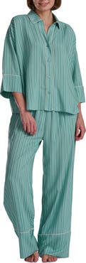 Splendid Button-Up Shirt & Pants Pajamas