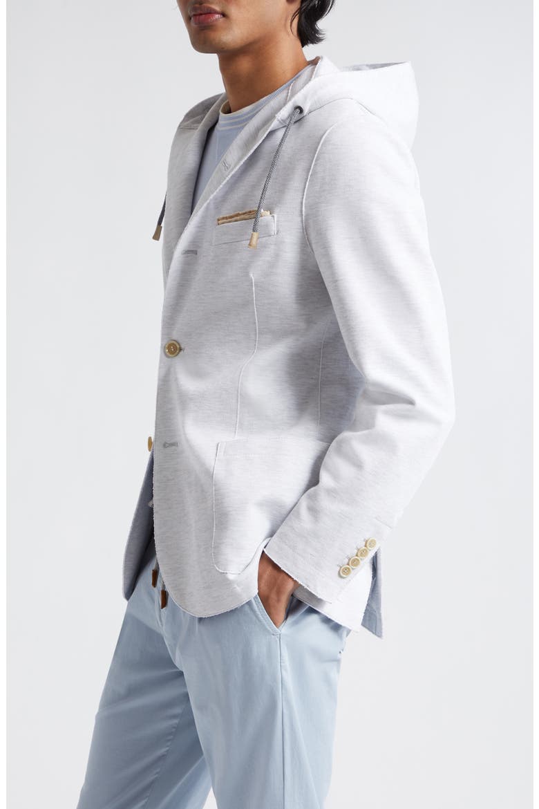 Hooded Knit Jacket, Alternate, color, GRAY