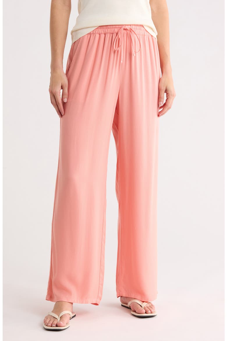 Pipeline Beach Wide Leg Pants, Main, color, CORAL