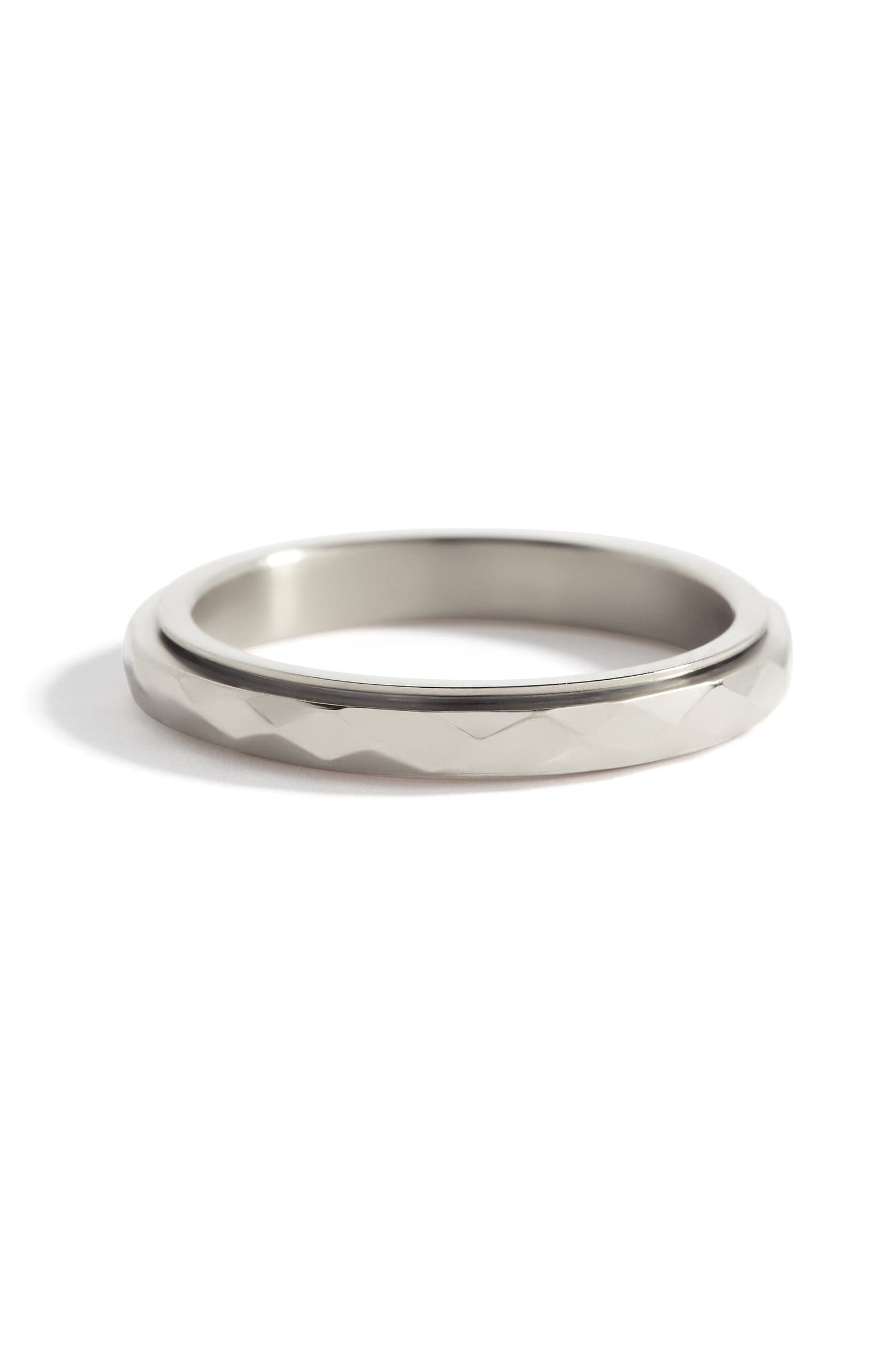 Mint & Lily Dainty Hammered Band Spinning Fidget Ring | Nordstrom