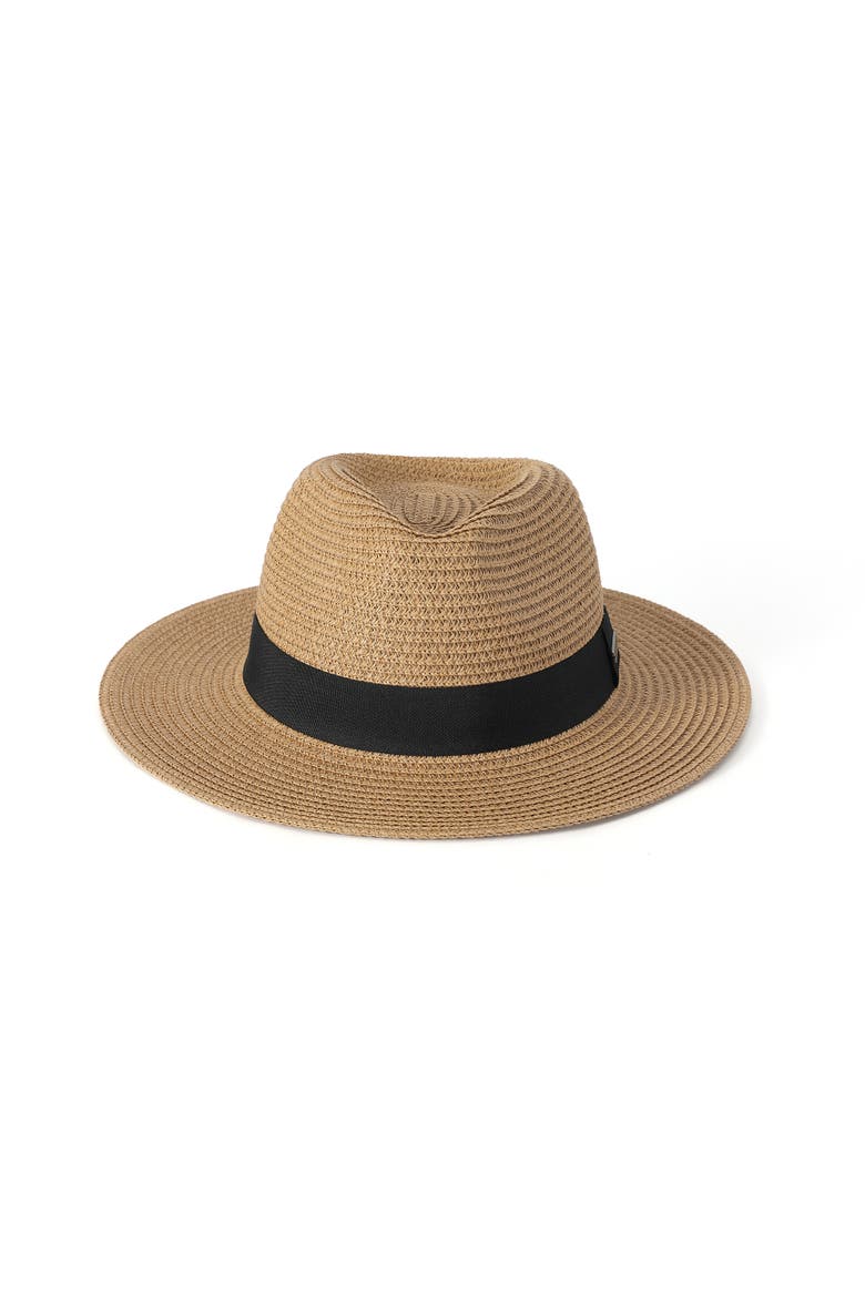 Bennett Men's Straw Fedora, Alternate, color, Sand